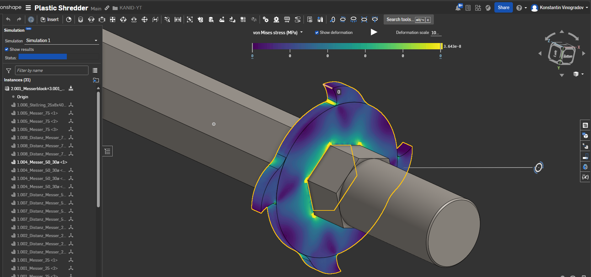 FEM-Analyse in Onshape: Festigkeitsberechnung direkt im CAD